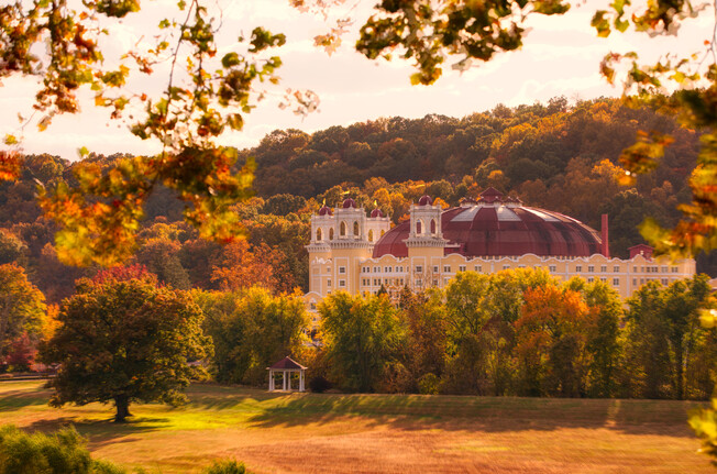 West Baden Springs Hotel in Fall