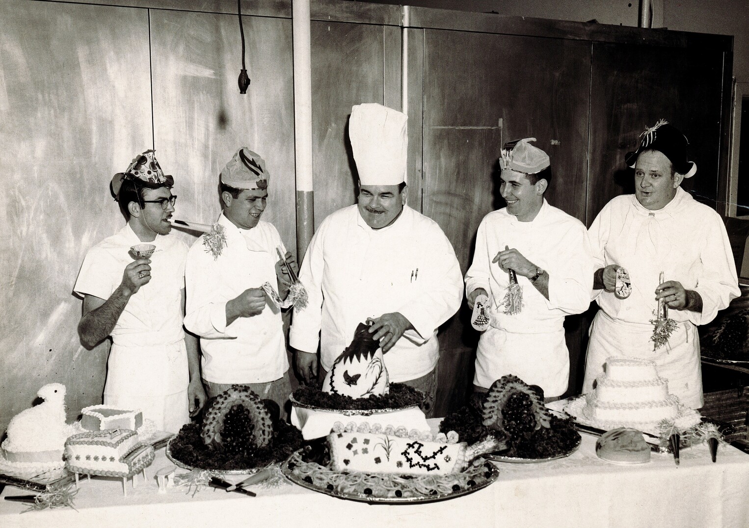 A group of chefs at a table