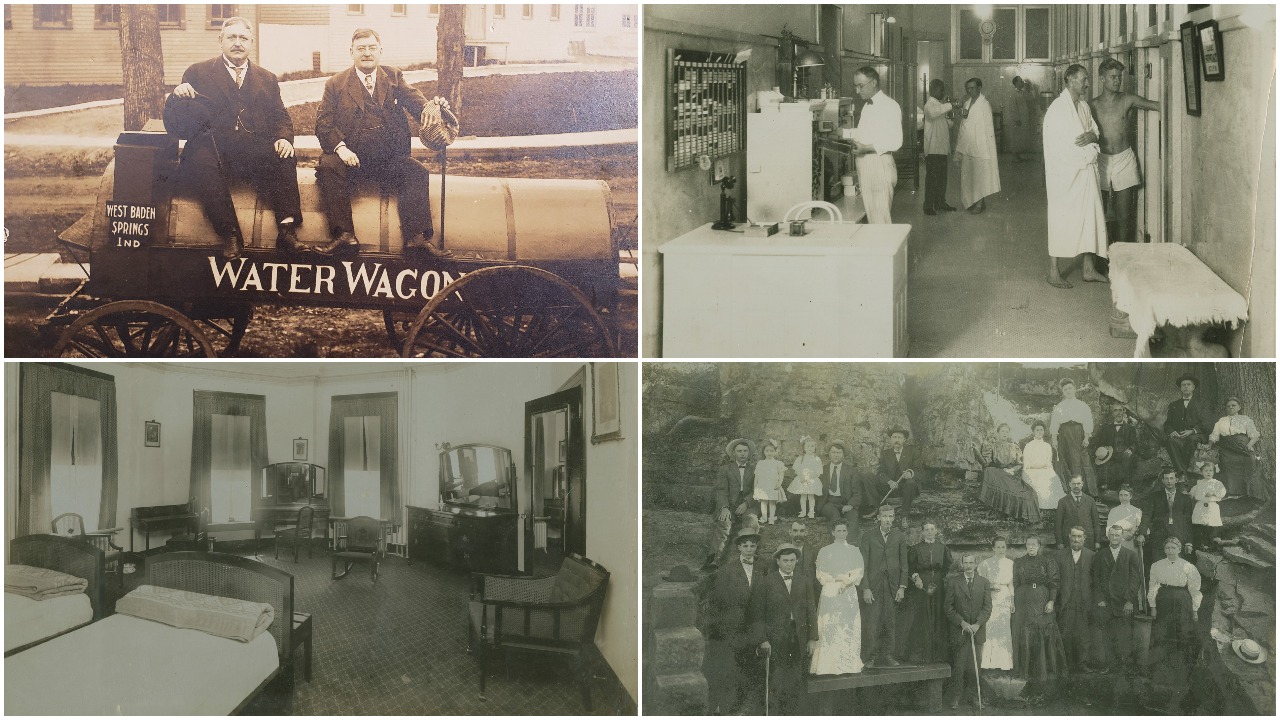 Historic Photo Collage of French Lick Resort