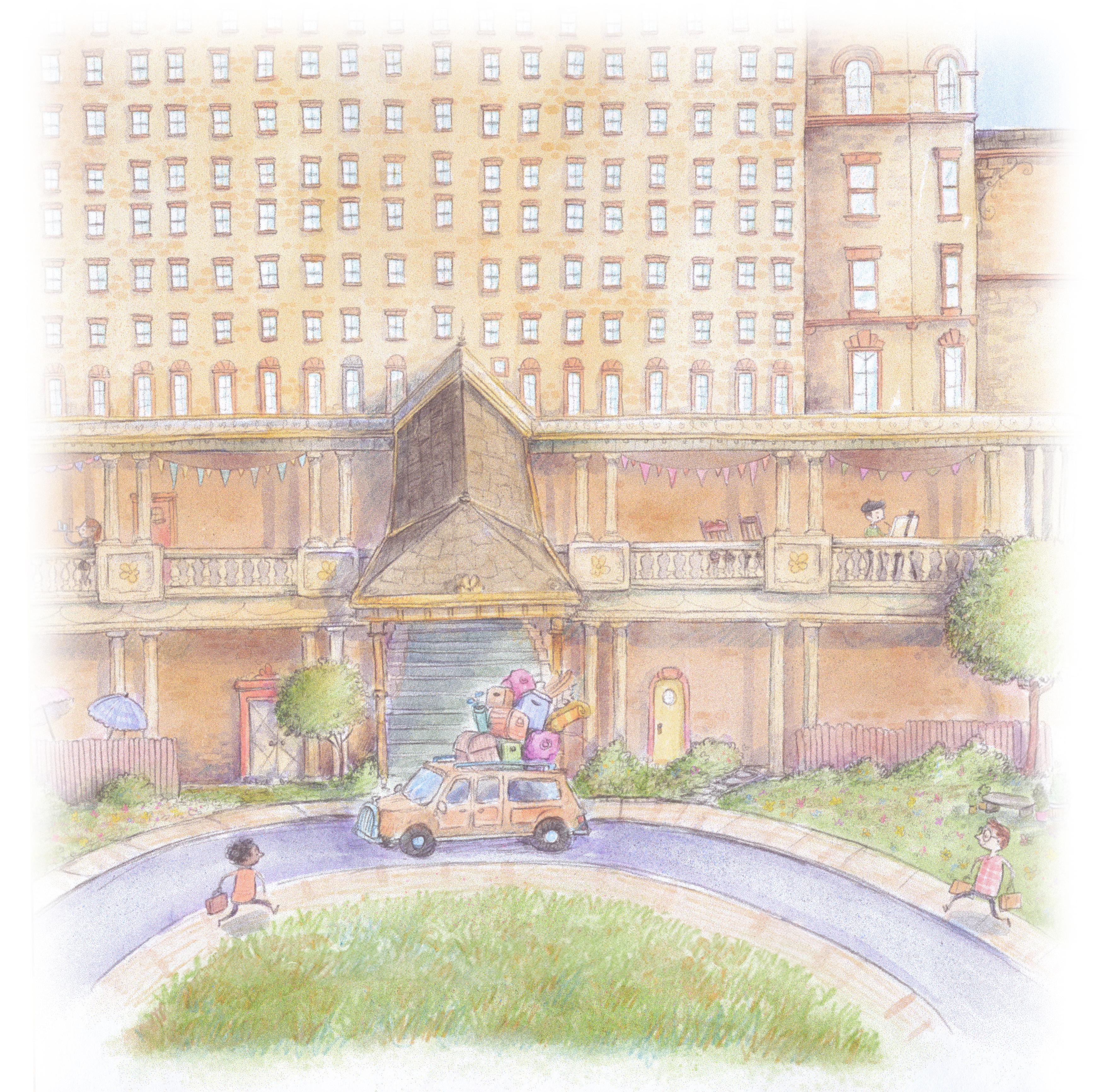 French Lick Springs Hotel illustration