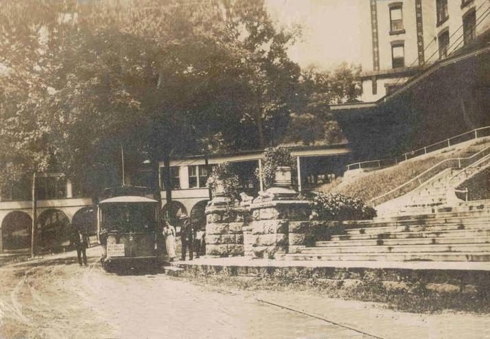 a trolley on the street