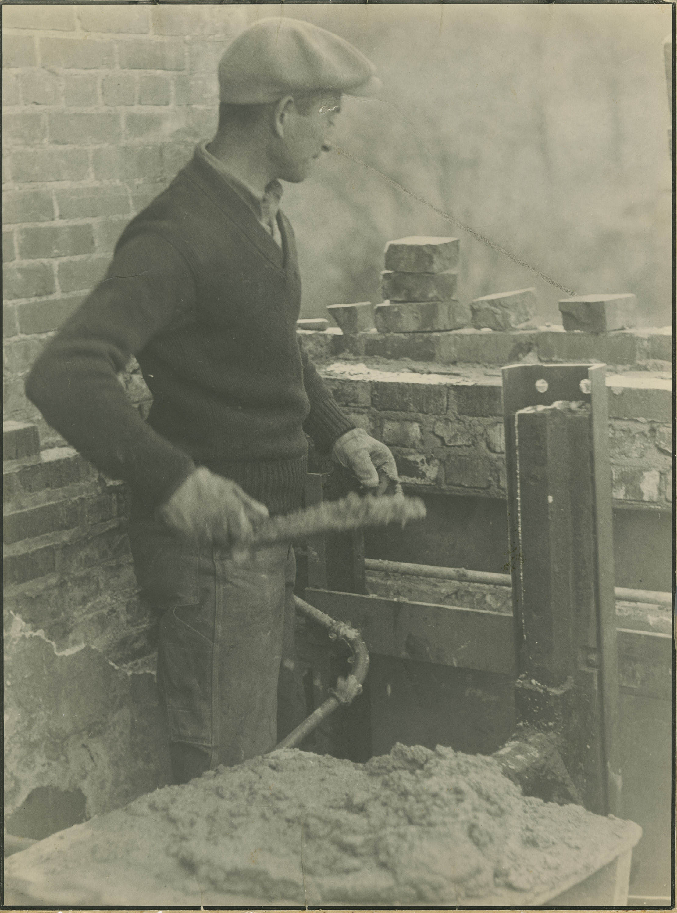 a man holding a tool