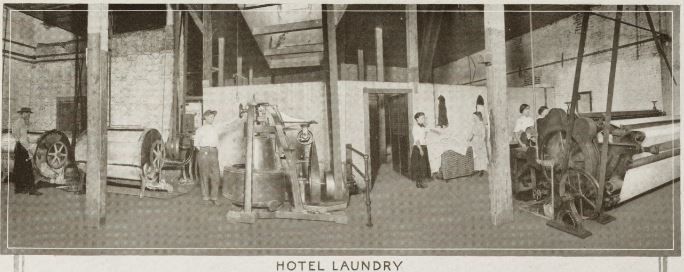 a group of people standing in a room