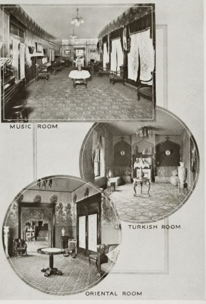 a collage of different rooms